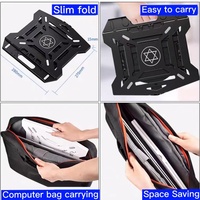 Pour MacBook ordinateur tablette accessoires 2 en 1 portable pliant 12 pouces à 16 pouces support pour ordinateur portable avec support de téléphone portable