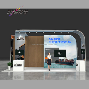 3x6 bán lẻ thương mại công bằng triển lãm Thiết bị xây dựng gian hàng cong thiết kế 3D ý tưởng thương mại hiển thị triển lãm triển lãm - Product Image 6