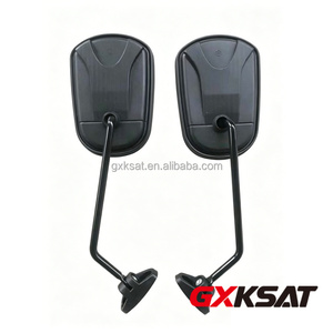 Rétroviseur latéral large GXKSAT pour <span class=keywords><strong>moto</strong></span>, tricycle, tuk-tuk, Bajaj, Oshan – Noir, plastique et fer - Product Image 5