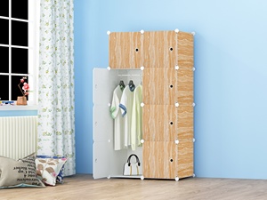 Armadio in Plastica con 12 Cubi PP, Guardaroba Componibile Fai-da-Te per Camera da Letto - Product Image 5