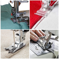 Populaire 82 kits de pieds presseurs multifonctions pour machine à coudre domestique, accessoire d'outillage de couture pour la maison