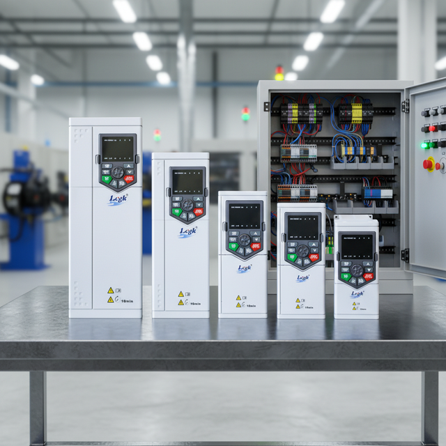 LCGK 380V 1.5-400KW Vector Control PMSM Inverter 3PH 50-60Hz Frequency Converter for PMSM Motors