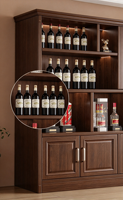 Meubles de rangement pour vin en bois massif, adaptés aux caves à vin, supermarchés et maisons