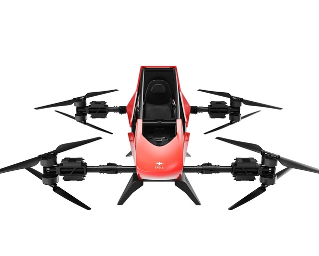 Digital Eagle Sport Gyroplane Evtol Aircraft-New Battery-Powered Carbon Fiber Construction Autopilot Control Vertical Take-off