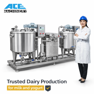 Unidad de Procesamiento de Leche de 100L 500L, Equipo para Granjas Lecheras, Planta de Fabricación, Máquina para Hacer Yogur, Línea de Producción de Yogur - Product Image 3