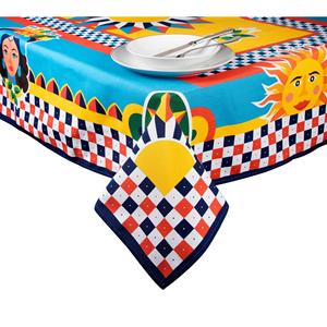 Nappe Excelsa Sicilian Rhapsody en coton 140x240 cm multicolore - Product Image 5