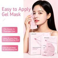Masque facial éclaircissant et réparateur OEM à l'acide kojique, ADN de saumon PDRN, niacinamide et collagène, masque peel-off changeant de couleur, marque privée