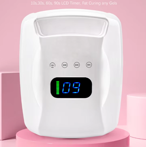Lampe à ongles UV LED sans fil 96W, design métallique, rechargeable, sécheuse de vernis gel haute puissance pour salon - Product Image 3