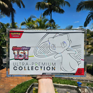 151 Mew Ultra Premium Collection Étui en acrylique avec couvercle magnétique pour Pokémon TCG Scarlet & Violet <span class=keywords><strong>Pokemon</strong></span> Card Boîte en acrylique - Product Image 5