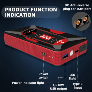 Power Bank Car 12v <b>Battery</b> Booster Jump 3000A Portable Lithium Jump <b>Cable</b> <b>Battery</b> for Motorcycle Car - Product Image 3