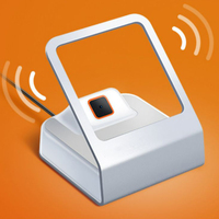 Escáner de pago de escritorio para supermercado, lector de código de barras, lector de código QR automático 1D/2D