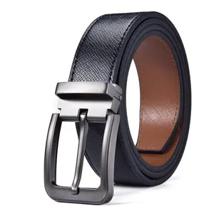 Factory direct sales of high-quality business men's leather belt luxury leather belt