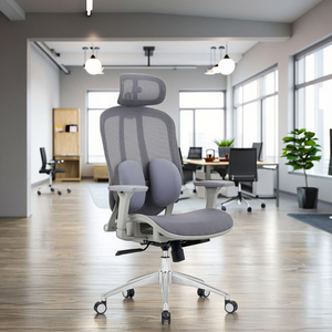 Silla ergonómica de oficina de malla giratoria ejecutiva moderna con soporte lumbar de ajuste automático y garantía de 3 años - Product Image 4