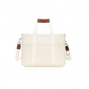 Sac fourre-tout en toile de coton réutilisable et écologique, design tendance, en promotion - Product Image 1