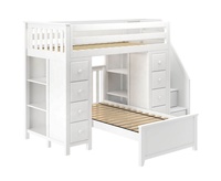 Lits superposés en bois pour enfants à prix d'usine, échelles incluses, meubles de chambre à coucher pour hôtel et ferme, design moderne et écologique, certifiés EN716