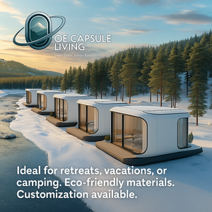 Usine directe avec vente de système intelligent Camping en plein air cabine maison mobile espace chambre préfabriquée capsule spatiale - Product Image 5