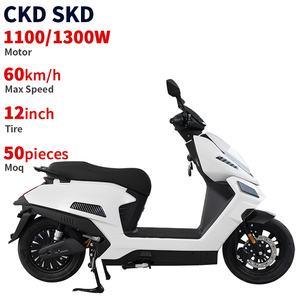 Moto électrique CKD 12 pouces de haute qualité, 1100/1300W, vitesse 60 km/h, cyclomoteur électrique personnalisé pour adultes avec pédales - Product Image 1