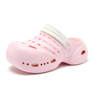 Women's EVA <b>Clogs</b> Thick Sole Platform Breathable Summer Non Slip Outdoor Shoes White Pink Beige 35-40 - Product Image 5