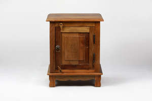 Heavy-Duty Reclaimed Wood Nightstand Traditional Steel Frame Adjustable <b>Bedside</b> Table Eco-Friendly for Bedroom Living Room - Product Image 6