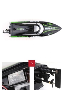 <span class=keywords><strong>Bateau</strong></span> de course électrique sans balais, grande vitesse 2.4g Rtr Rc, pour télécommande Radio, jouet pour enfants et adultes - Product Image 3