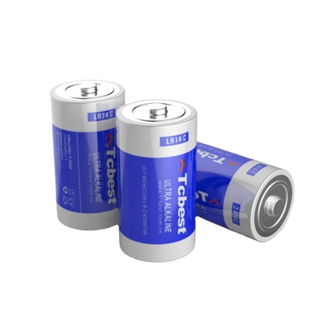 Factory Supply OEM 1.5V LR14 C Type Alkaline Battery CE RoHS Certified or Flashlights Toys Radios OEM/ODM