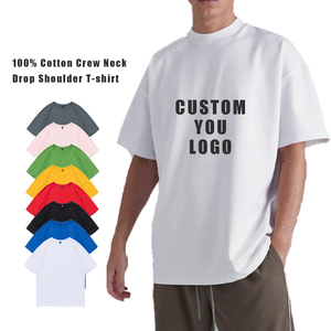 Camisetas de <span class=keywords><strong>Hombre</strong></span> al por Mayor, 230 g/m², 100% Algodón, Corte Holgado, Cuello Redondo, Logotipo Personalizado, Camisetas Lisas de Alta Calidad para Streetwear - Product Image 1