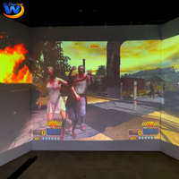 Simulador de Juego de Tiro con Proyección Interactiva, Máquina de Juego de Arcade con Pantalla Inmersiva 3D para Centros de Entretenimiento