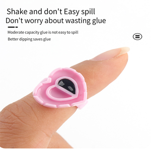 100 pièces/sacs jetable goutte colle anneau tasses maquillage <span class=keywords><strong>Permanent</strong></span> <span class=keywords><strong>cils</strong></span> er collant Extension de <span class=keywords><strong>cils</strong></span> colle en plastique - Product Image 4