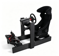 Cockpit de simulateur de course professionnel 40160 avec cadre en aluminium, support de volant, de pédales et de levier de vitesses pour Next Level Racing