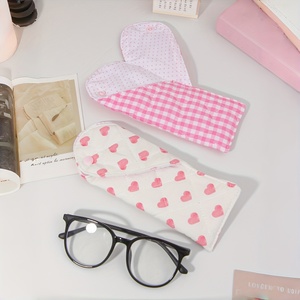 Estuche para <span class=keywords><strong>Gafas</strong></span> <span class=keywords><strong>de</strong></span> Tela a Cuadros con Cierre <span class=keywords><strong>de</strong></span> Botón a Presión, para <span class=keywords><strong>Gafas</strong></span> <span class=keywords><strong>de</strong></span> Sol, Porta <span class=keywords><strong>Gafas</strong></span> con Cierre a Presión, Regalo para Damas - Product Image 4