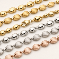Collier chaîne à maillons martelés personnalisé en métal pour femme, cadeau de fête