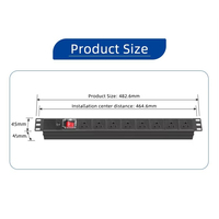 Qualité médicale 15A 110V PDU 8-Outlet Double Disjoncteur Protection contre les surcharges Équipement de distribution d'énergie pour l'équipement hospitalier