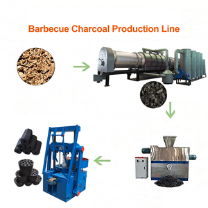 Commercial Barbecue Charcoal Machine Wood Waste Charcoal Stick Making Machine Bamboo Charcoal Briquette Plant Price - Product Image 1