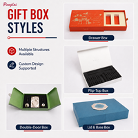 Boîte cadeau en papier rigide personnalisée en gros avec logo et insert en mousse pour l'emballage de cosmétiques et de bijoux