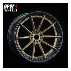 Multi <b>Spoke</b> Forged Full Carbon Fiber Rim Custom Color PCD ET CB Comes Bolts Universal Fit <b>Wheel</b> Luxury Passenger Car New - Product Image 5