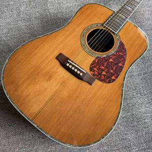Guitarra Acústica Profesional D45 4/4 de 40 Pulgadas, Madera de Pino Sólida, 6 Cuerdas de Acero, Acabado Brillante, 20 Trastes, Sin Estuche - Product Image 1