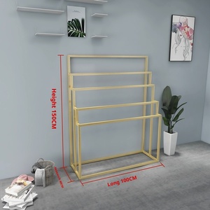 Hiện Đại Đánh Bóng Kim Loại Tầng-Đứng 5 Lớp Thân Thiện Với Môi Khăn Vành Đai Hiển Thị Đứng Dễ Dàng Lắp Ráp Tùy Chỉnh Tầng Kệ - Product Image 6