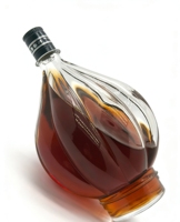 Bouteille à liqueur en verre cristallin de 500 ml/750 ml, design unique en forme de lanterne, finition givrée/mate, pour brandy/vin, vente chaude