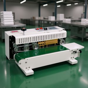 Machine de scellage à bande horizontale électrique continue 12m, scellage thermique minimum pour sacs en film, affichage numérique, modèle D0100HADIIU - Product Image 2