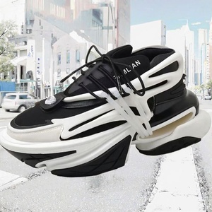 New Arrival Unisex Sneakers with Thick Platform Mixed Color Lace-Up <b>Height</b> <b>Increase</b> <b>Shoe</b> Autumn/Winter Trending Street Style - Product Image 3