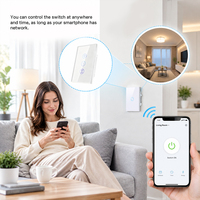 Interrupteur de rideau intelligent durable pour maison connectée, charge maximale 2200W, application Tuya Smart Life, contrôle à distance par minuterie pour villa et appartement