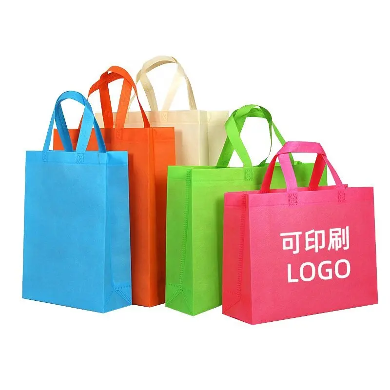 KAISEN卸売カスタムパーソナライズ不織布バッグプロモーション再利用可能な布ショッピングトートバッグラミネート不織布バッグ