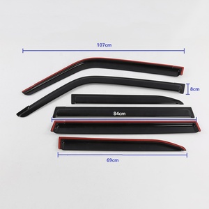 Wzxdauto Acrylic <b>Car</b> Door Rain Guard for Land Cruiser 250 Darth Vader Visor <b>Deflector</b> for LC250 - Product Image 2