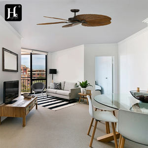 Ventilador de Techo Reversible con Motor DC Sin Luz y Control Remoto, Diseño Tropical, Directo de Fábrica, para Dormitorio y Sala de Estar - Product Image 6