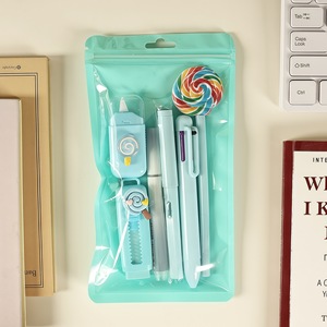 Conjunto de Material Escolar de Plástico Fofo com 6 Peças, Suprimentos de Alta Qualidade para Estudantes, Presente para o Início do Semestre - Product Image 6