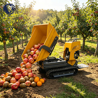 Neuer Elektrischer Mini-Raupenkipper mit Selbstladung Multifunktionaler 4x2 Muldenkipper für Bau, Landwirtschaft, Zucht und Reinigung