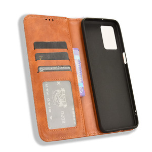 Étui en cuir portefeuille à boucle magnétique et motif rétro pour Moto G54 5G - Product Image 2