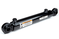 Vérin hydraulique à double effet avec fixation aux deux extrémités pour machines agricoles et équipements de construction OEM