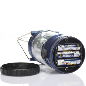 Lanterne de camping portable 12 LED, batterie rechargeable, interrupteur rotatif, lumière d'urgence extérieure rouge et bleue pour le camping - Product Image 4