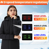 Veste chauffante d'hiver rechargeable avec LOGO personnalisé pour hommes Veste chauffante électrique d'extérieur Manteau pour hommes